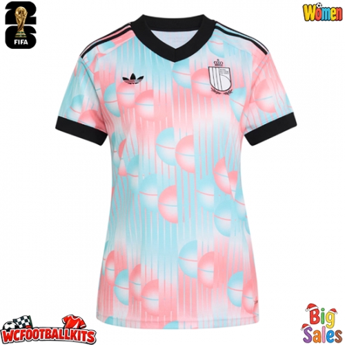 Belgium Replica Away Stadium Shirt for Women World Cup 2026 Short Sleeve